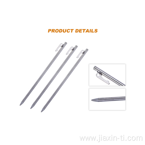 Customized Ultralight Heavy Duty Titanium Tent Stake